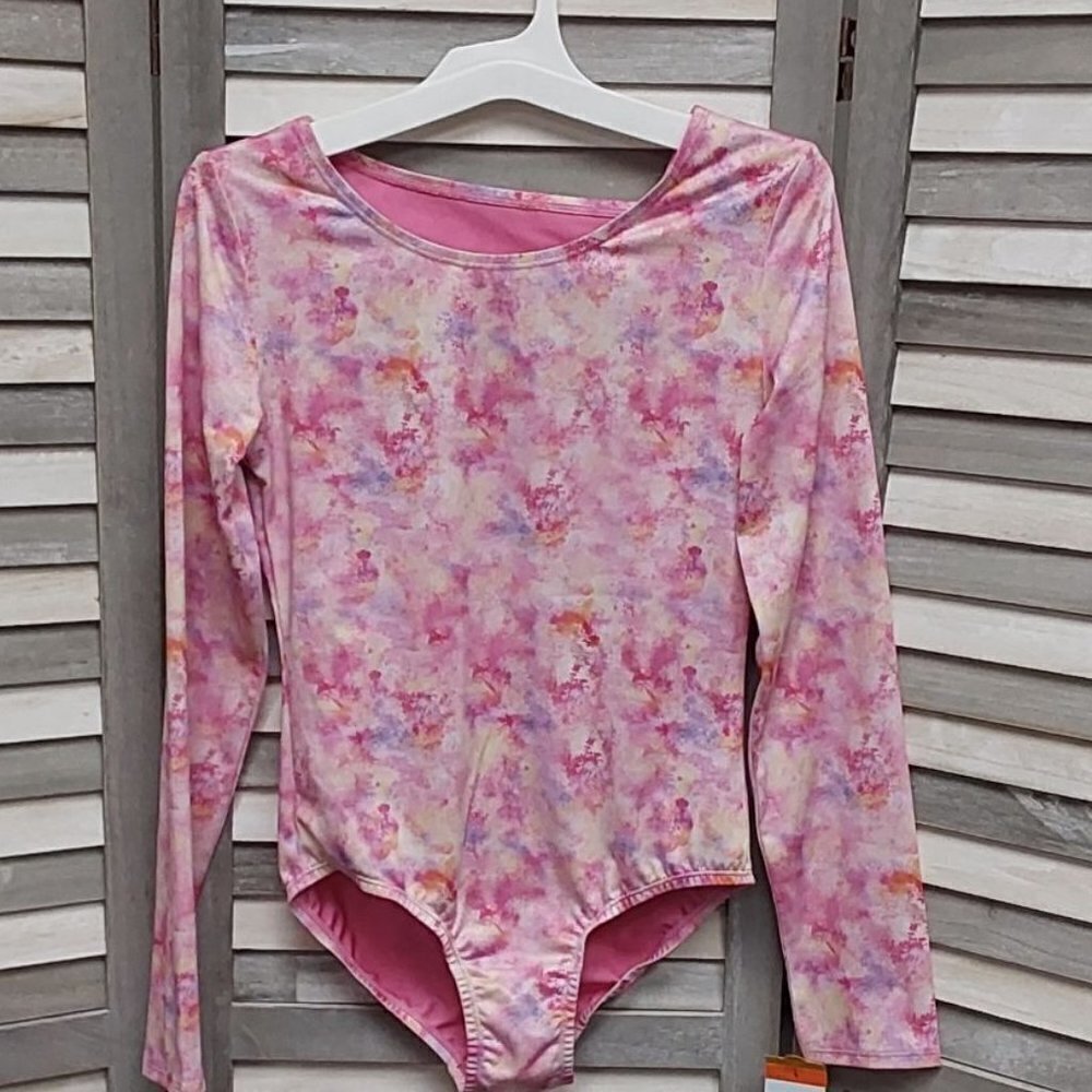 Girls Gymnastics Dance Leotard Long Sleeve | Cat & Jack | X Large (14/16)